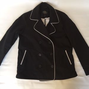 Ralph Lauren cotton navy white trim jacket